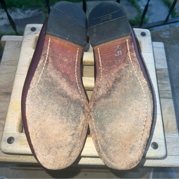 Men's Bass Layton Weejuns Burgundy Leather Tassels Kilt Size 8.5D - Picture 9 of 12